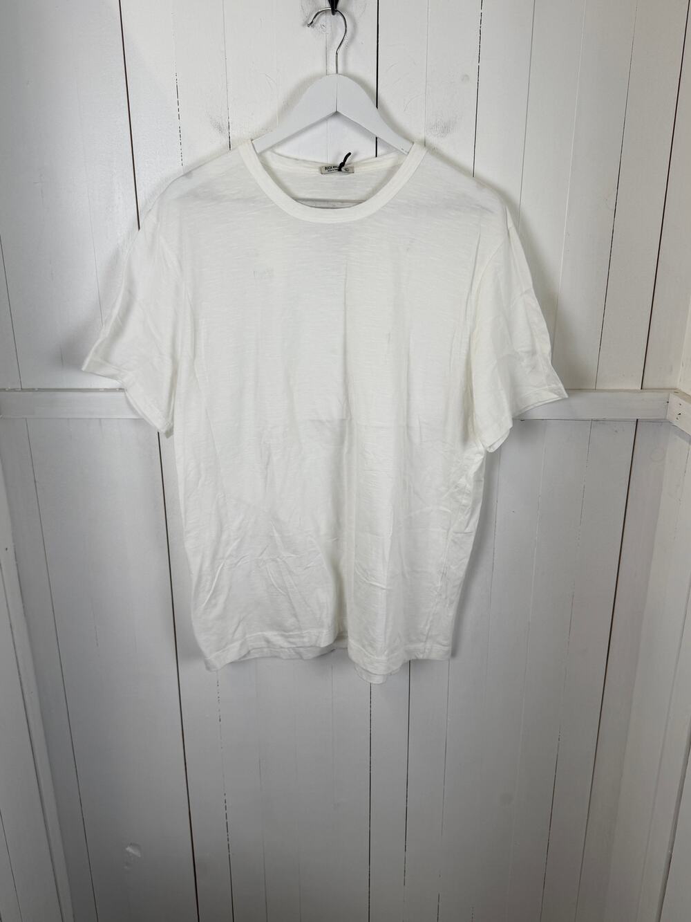 Buck Mason White Cotton T-Shirt Men's XL Pre-Owned